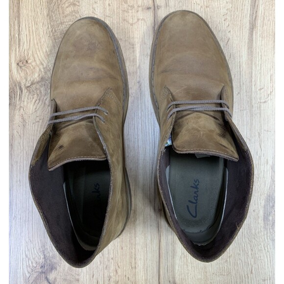Clarks Men’s Bushacre 2 Chukka Desert Boots Beeswax 82286 Lace Up Brown  Size 12 - Picture 12 of 16
